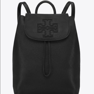 Tory Burch Black Leather Backpack